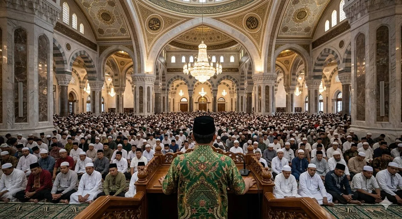 Pengajian di masjid - image by AI