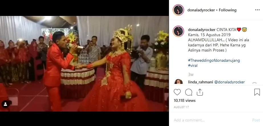 Pengantin duet ©instagram.com/donaladyrocker