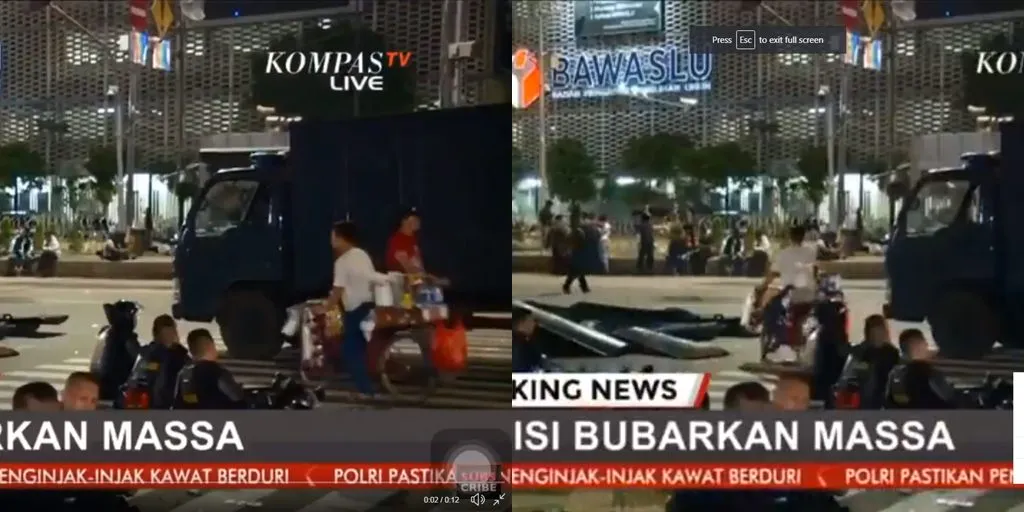 Credit: Video live Kompas TV