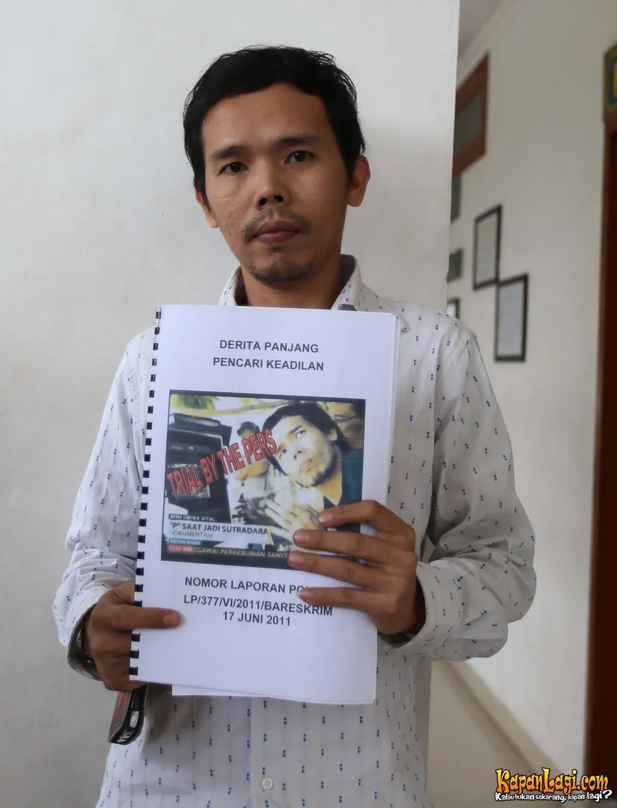 Peppi Viona melaporkan dan menuntut Metro TV karena kesalahan pemasangan fotonya di pemberitaan tentang terorisme. ©KapanLagi.com®/Budy Santoso