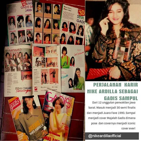 Nike Ardilla dalam dunia modeling © instagram.com/nikeardillaofficial