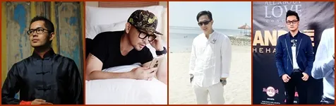 Kiri ke kanan: Agus Lim, Caren Delano, Hiantjen A, Rio Motret © Instagram