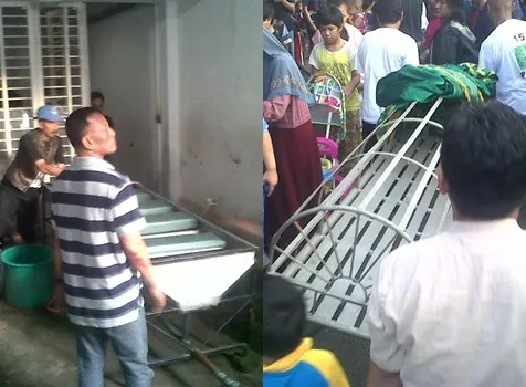 Persiapan pemakaman Olga Syahputra di kediaman orangtuanya, pagi ini (28/3). ©KapanLagi.com/Abbas Aditya