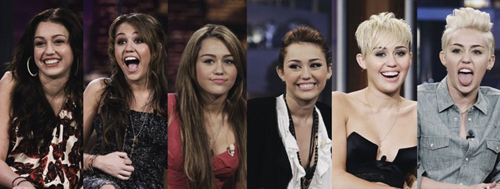 Perubahan penampilan Miley Cyrus dari waktu ke waktu © Istimewa