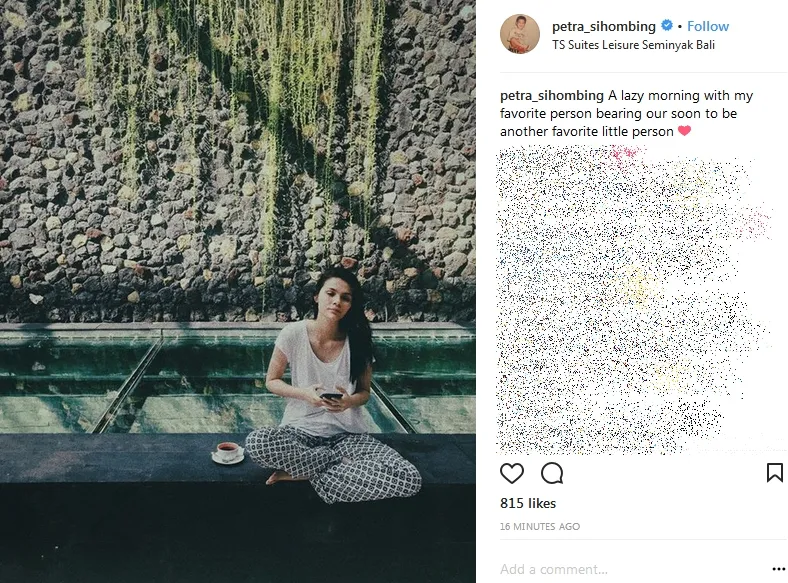 Petra bahagia karena tak lama lagi jadi ayah ©instagram/petra_sihombing