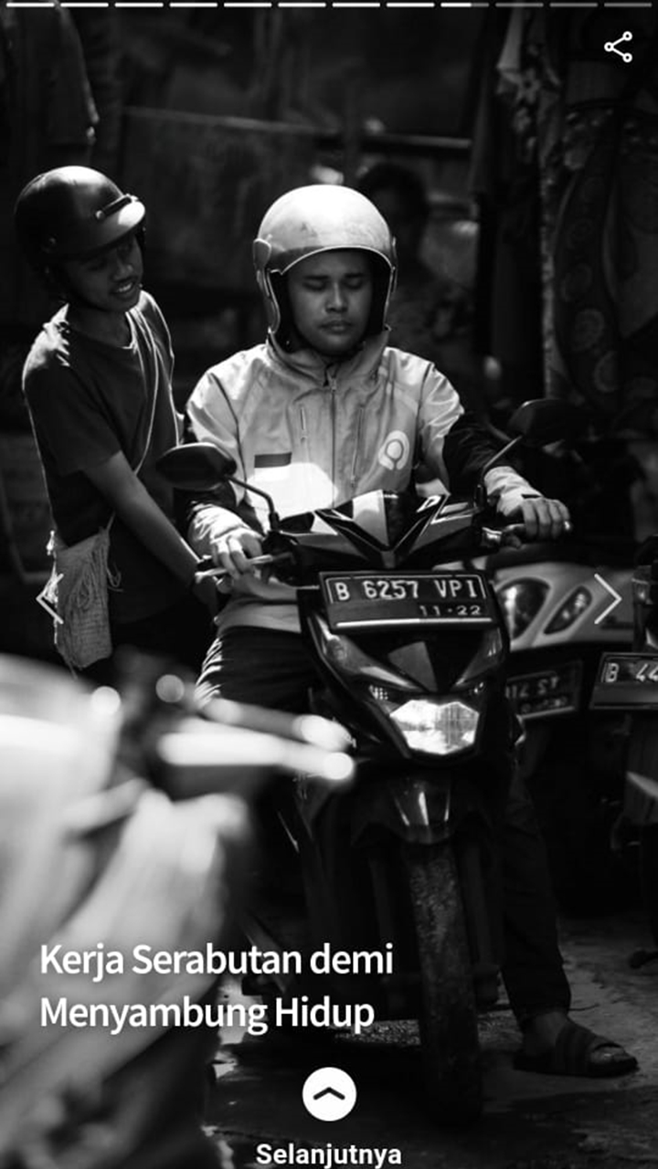 Anak Deddy Dores yang berjuang untuk mencari penghidupan. Foto: Budy Santoso. 