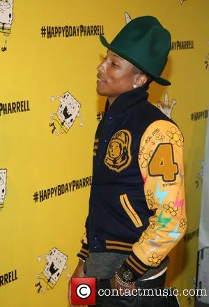 Pharell Williams rayakan ulang tahun dengan nuansa Sponge Bob @contactmusic.com
