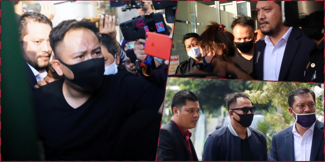 10 Photos of the Moment Vicky Prasetyo is Led into the Detention Vehicle, Bowing Down Silently Without Saying a Word