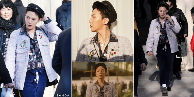 10 G-Dragon Photos at Chanel Paris Fashion Week Event, Still Handsome & Cool Despite Wearing Women's Clothes