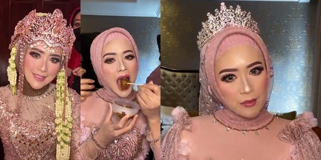 10 PHOTOS of Meggy Wulandari Celebrating Her Wedding, Glamorous Luxury - Enjoying Meatball While Getting Ready