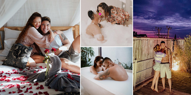 10 Intimate Photos of Siti Badriah and Krisjiana that Successfully Caught Netizens' Attention, Hugging, Kissing, and Even Bathing Together