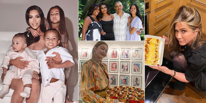 10 Hollywood Celebrity Thanksgiving Celebration Photos, Family Gathering - Busy Cooking in the Kitchen