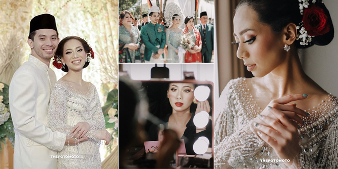 10 Photos of YouTuber Abel Cantika & Ray Rafi's Wedding, Minang-themed - Doing Bridal Makeup Herself