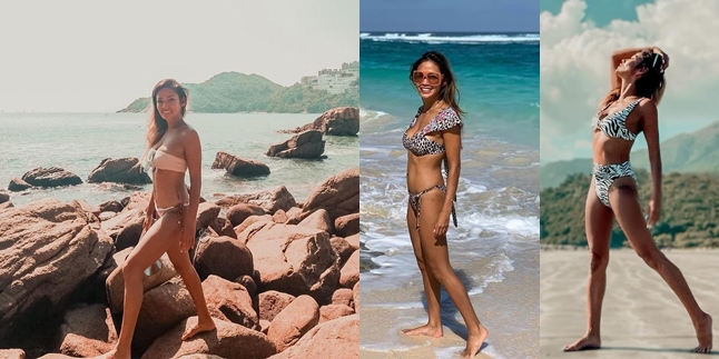 10 PHOTOS of Shanty wearing a Two-Piece Bikini, Her Body that Still Looks Like a Teenager Makes Everyone Stare!