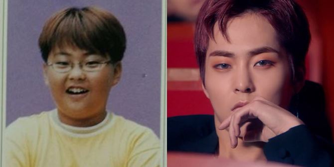 10 Photos of Xiumin's Transformation from a Baby to a Soldier, Always Chubby But Once Very Skinny