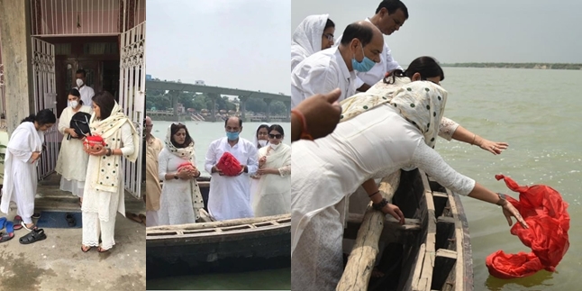 10 PHOTOS of Sushant Singh Rajput's Ash Scattering Ceremony at the Ganges River, Family Unable to Bear Grief