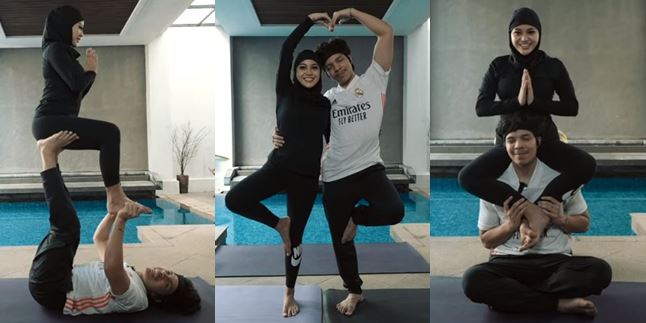 10 Moments Atta Halilintar and Aurel Hermansyah Try Yoga Kamasutra, Building Harmony Between Husband and Wife to Get Pregnant Faster