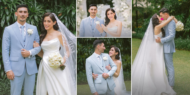 10 Romantic Moments of Jessica Iskandar and Vincent Verhaag on Their Wedding Day, Showing Rings - Intimate Kiss