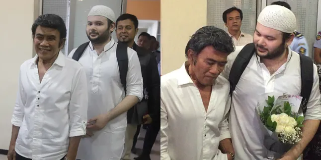 10 Momen Tangis Haru Rhoma Irama Jemput Ridho Rhoma Sang Putra Bebas Dari Penjara