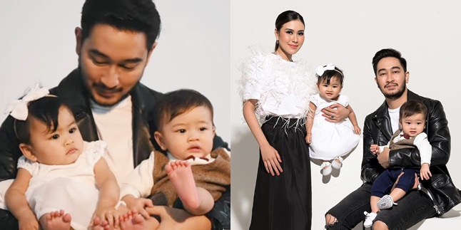 10 Family Photoshoots of Syahnaz - Jeje Govinda with Monochrome Nuance, Zayn and Zunaira Often Laughing Adorably