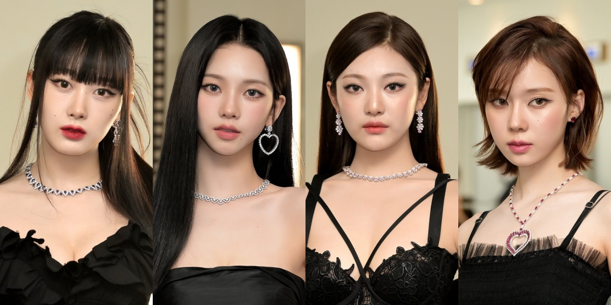 10 Photos of aespa at the Chopard Event during the Cannes Film Festival, Anggun Wears an All-Black Dress with AI-Like Visuals