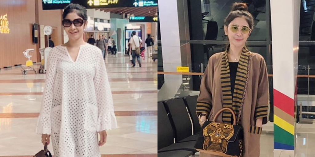 10 Portraits of Uut Permatasari's Airport Fashion, Simple Yet Stylish