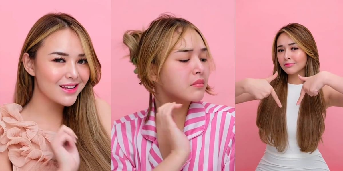 10 Photos of Amanda Manopo Still Looking Beautiful When Waking Up, Her Straight Blonde Hair Becomes the Netizens' Spotlight