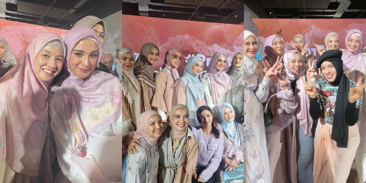 10 Photos of Celebrities Attending the Launching Event of Shireen Sungkar's Clothing Brand, Natasha Rizky's Appearance Caught Attention - Sajidah Halilintar Wore the Wrong Costume