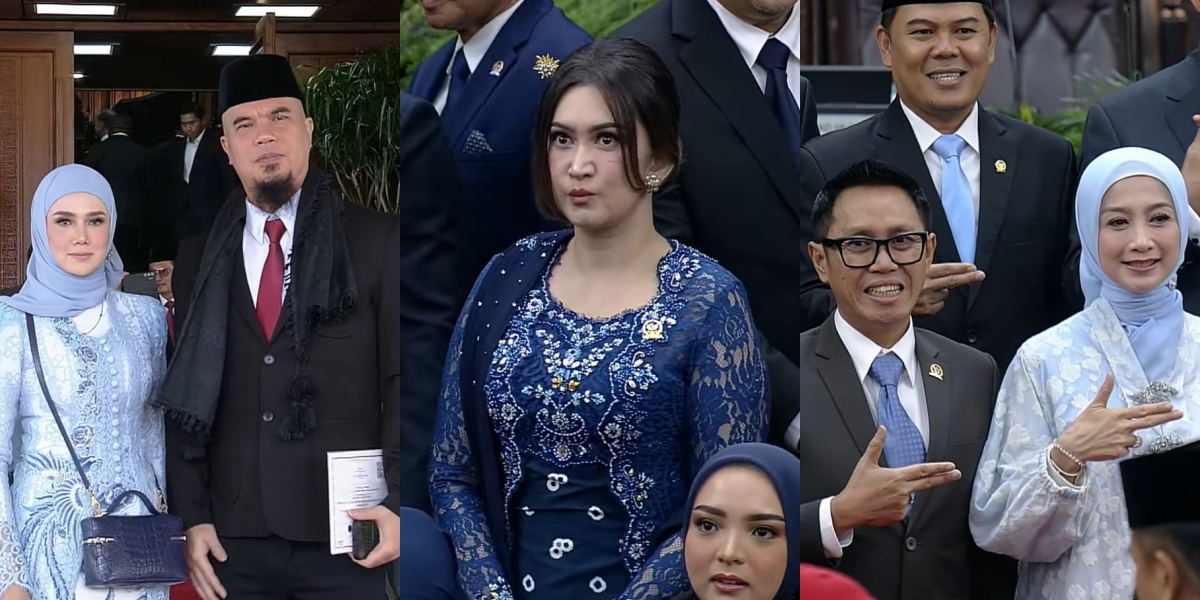 10 Portraits of Artists Attending the Inauguration of President and Vice President Prabowo-Gibran, Including Mulan Jameela and Nafa Urbach