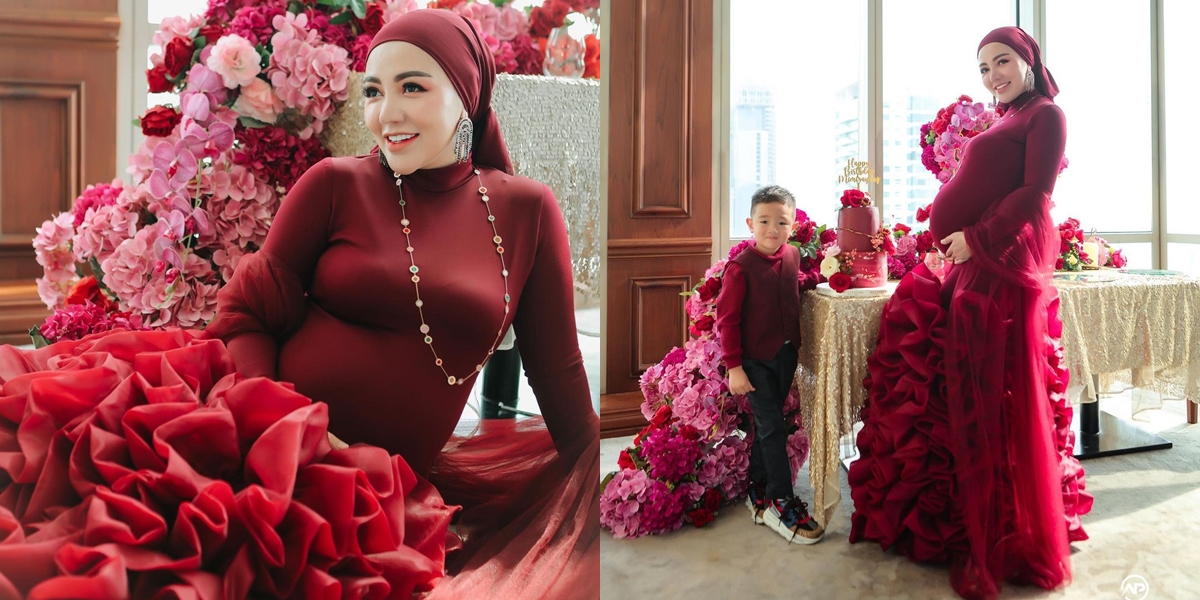 10 Portraits of Bella Shofie Showing her Growing Baby Bump, She Will Give Birth Soon - Beautiful Pregnant Woman Wearing a Luxurious Gown