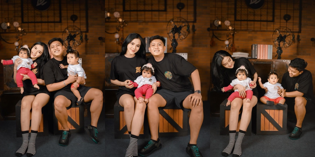 10 Photos of Denny Caknan and Bella Bonita Family Photo, Simulation of Two Children - Reminds Us That Little Cunda Should Have Been Born as Twins