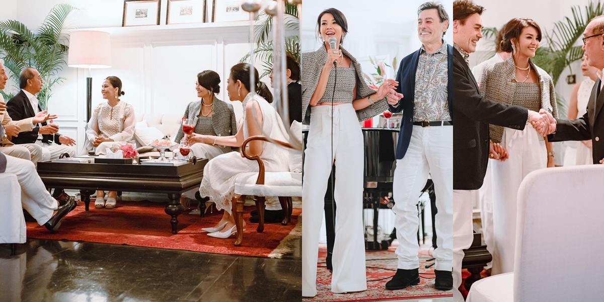 10 Portraits of Farah Quinn Holding a Party in Jakarta, Introducing Her New Husband in a Luxury House in Menteng - The Chef's Style Harvests Praise