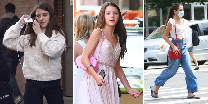 10 Street Fashion Portraits of Suri Cruise, Now 14 Years Old, Still Beautiful Even When Wearing Flip Flops