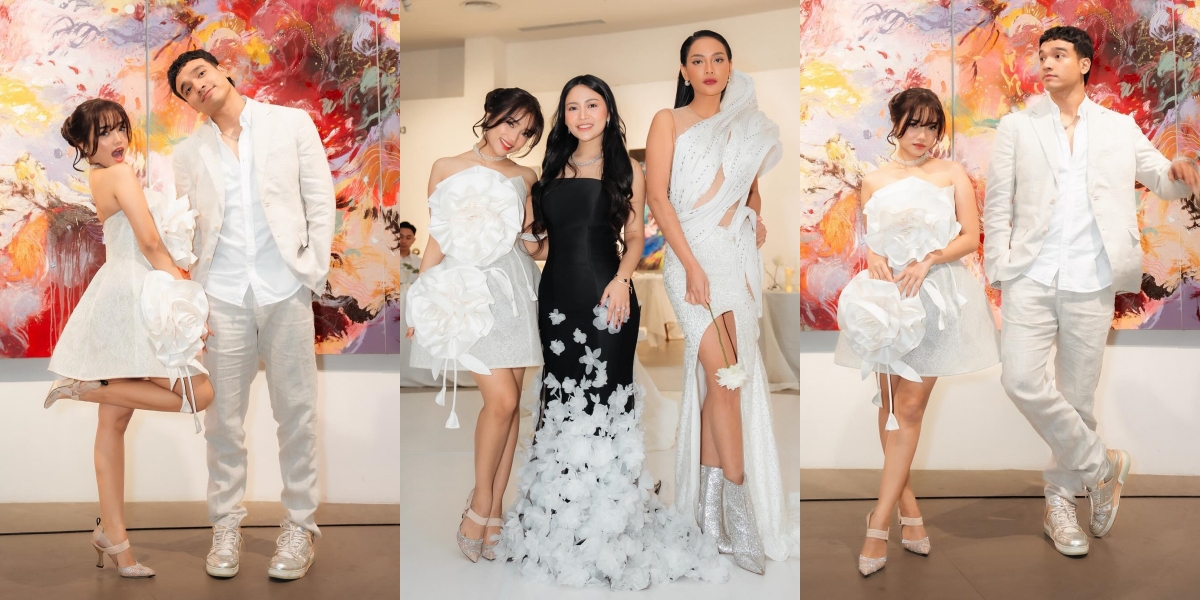 10 Photos of Fuji Attending Rachel Vennya's Birthday Soiree, Beautiful in a White Dress - Coordinating with Fadly Faisal