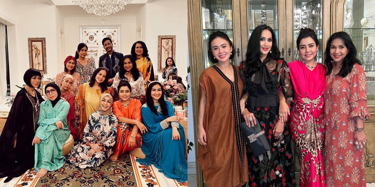 10 Portraits of Kepompong Arisan's Gathering for Breaking Fast Together at Megah Mayangsari's House, Attended by Yuni Shara and Iis Dahlia - Diah Permatasari Looks Stunning