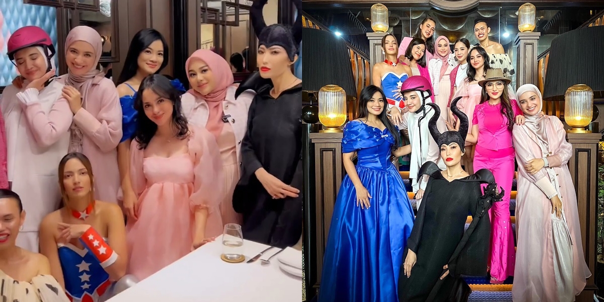 10 Portraits of Geng Cendol Celebrating Ayu Dewi's Birthday with Unique Costumes, Nia Ramadhani & Ashanty in the Spotlight