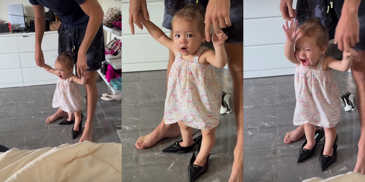 10 Photos of Kamari, Jennifer Coppen's Child, Wearing Her Mother's Shoes, Adorable Like a Doll - Enjoying Dancing Despite Being Oversized