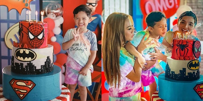 10 Photos of Arsya Hermansyah's Fun Superhero Themed Birthday Party, Celebrated with Family