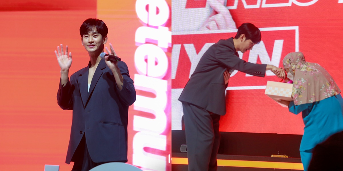 10 Photos of Kim Soo Hyun at Fan Meeting in Indonesia, Taking Pictures with Fans - His Smile is So Sweet