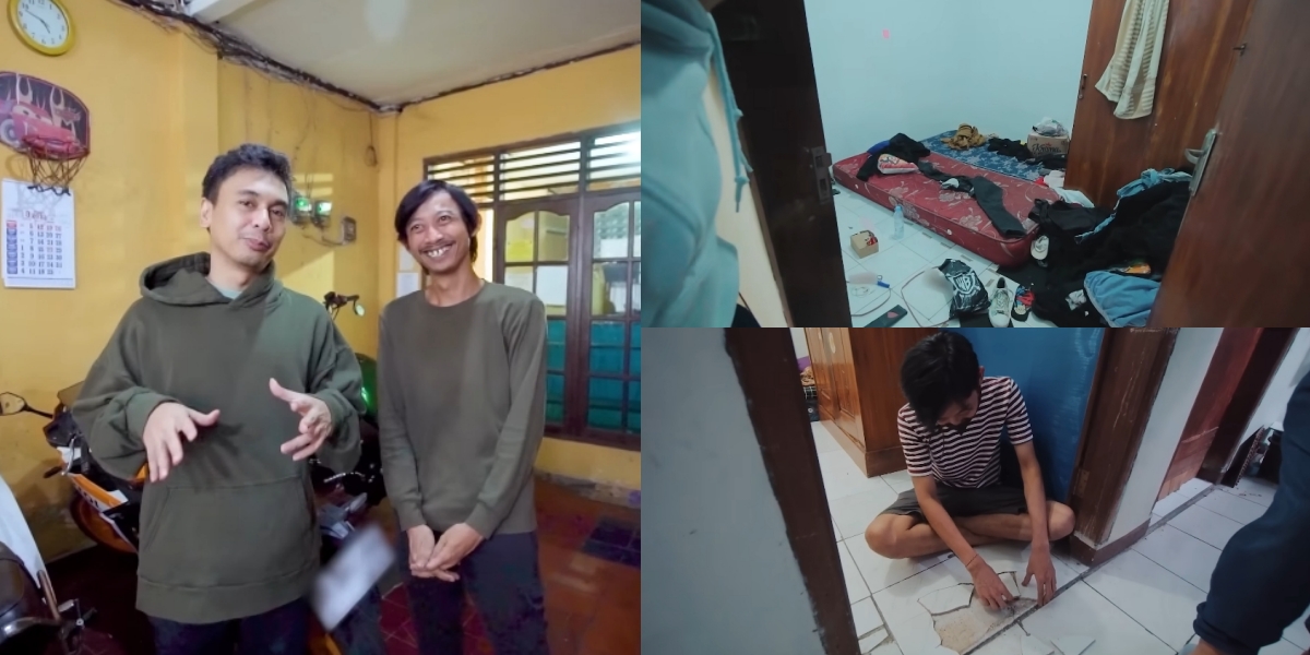 10 Potret Kosan The Raid Viral Ditinggali Para Komika, Kamar Nopek Berantakan - Yono Main Puzzle Pakai Ubin Pecah