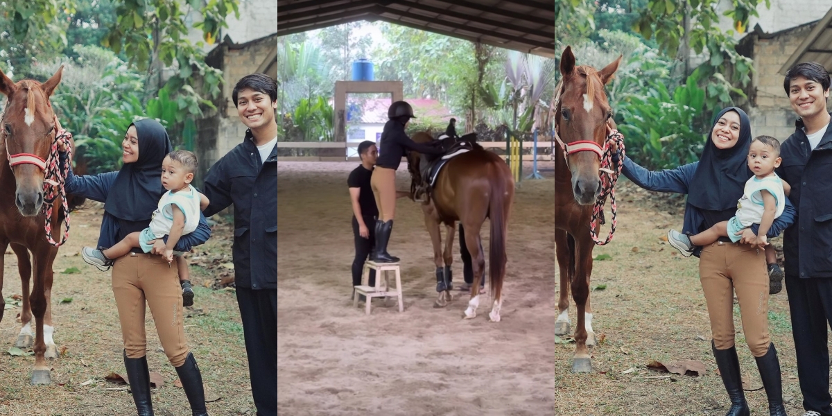 10 Potret Lesti Receives 24th Birthday Gift from Rizky Billar, a Riding Horse Named Kejora