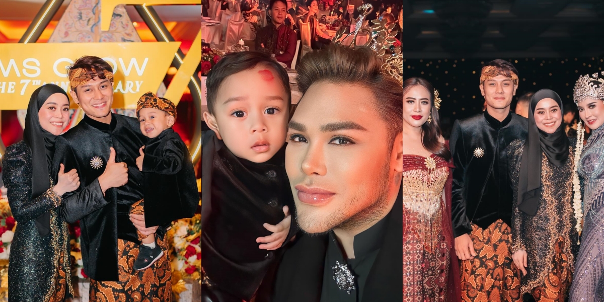 10 Photos of Lesti Kejora and Rizky Billar at MS Glow Anniversary, Wearing Sundanese Outfits - Leftover Lipstick on Fatih's Forehead Disturbs Attention