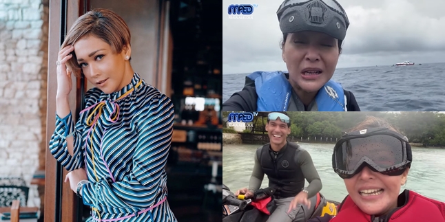 10 Photos of Maia Estianty's Vacation with Mey Chan and Richard Kyle, Getting Rained on in the Middle of the Sea - Returning on a Jetski