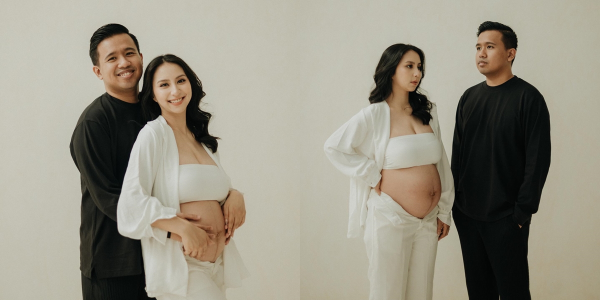 10 Maternity Shot Photos of Clairine Clay with Joshua Suherman, Baby Bump Getting Bigger - Radiant Pregnancy Glow