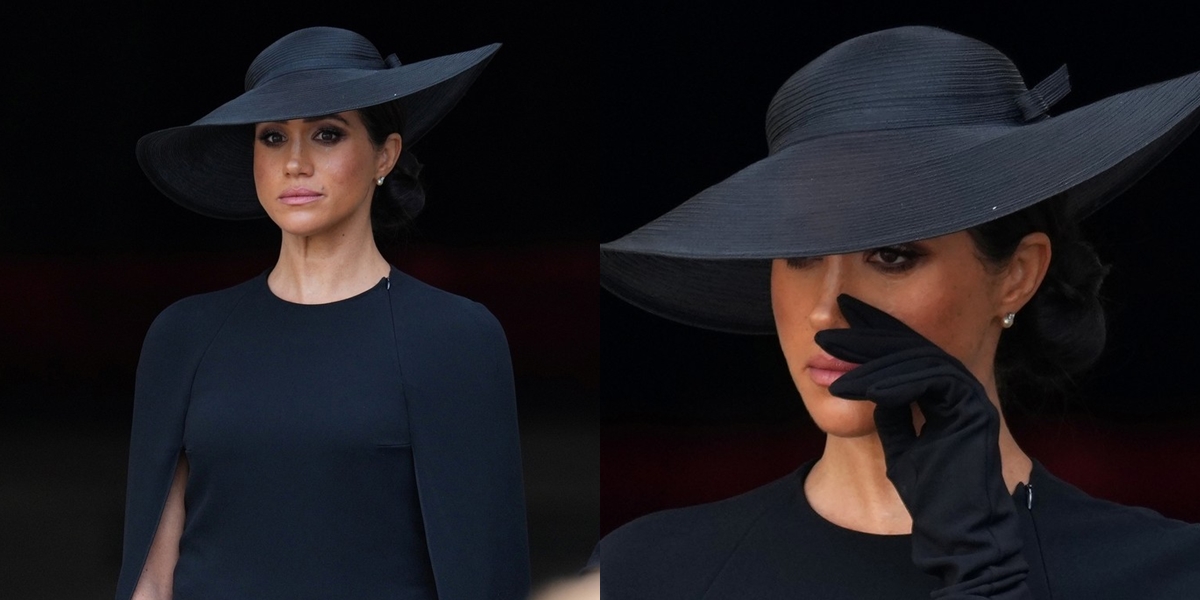 10 Portraits of Meghan Markle on the Day of Queen Elizabeth II's Funeral, Tears of the Duke of Sussex Highlighted
