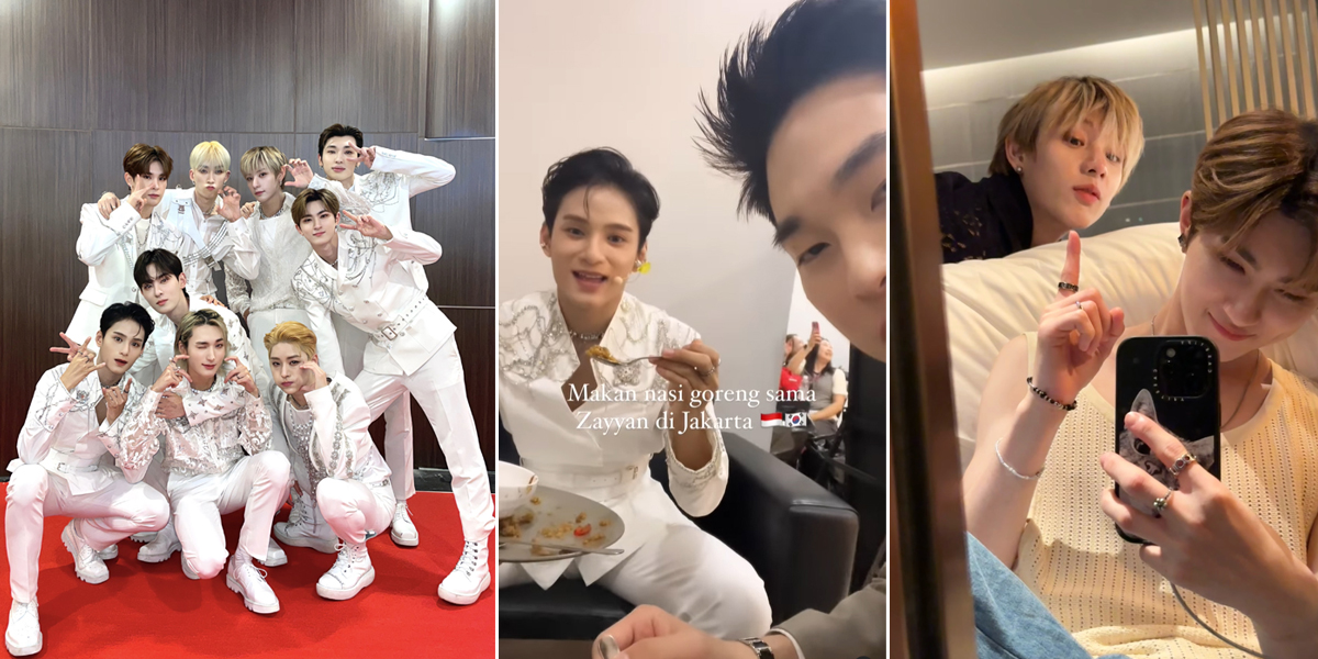 10 Photos of XODIAC Members During Their Time in Jakarta, Zayyan Eating Fried Rice - Leo Taking Selfies in the Hotel Room