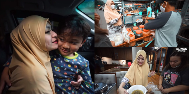 10 Portraits of Nathalie Holscher's First Fasting as a Convert, Ngabuburit Looking for Iftar Menu - Nonchalantly Watching Assistant Eating in Front of Her