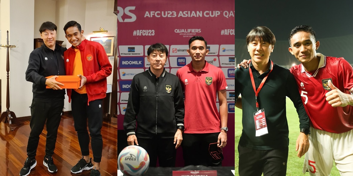 10 Portraits of Footballer Rizky Ridho Expressing His Affection for Shin Tae Yong, Netizens Enthusiastically Show Support