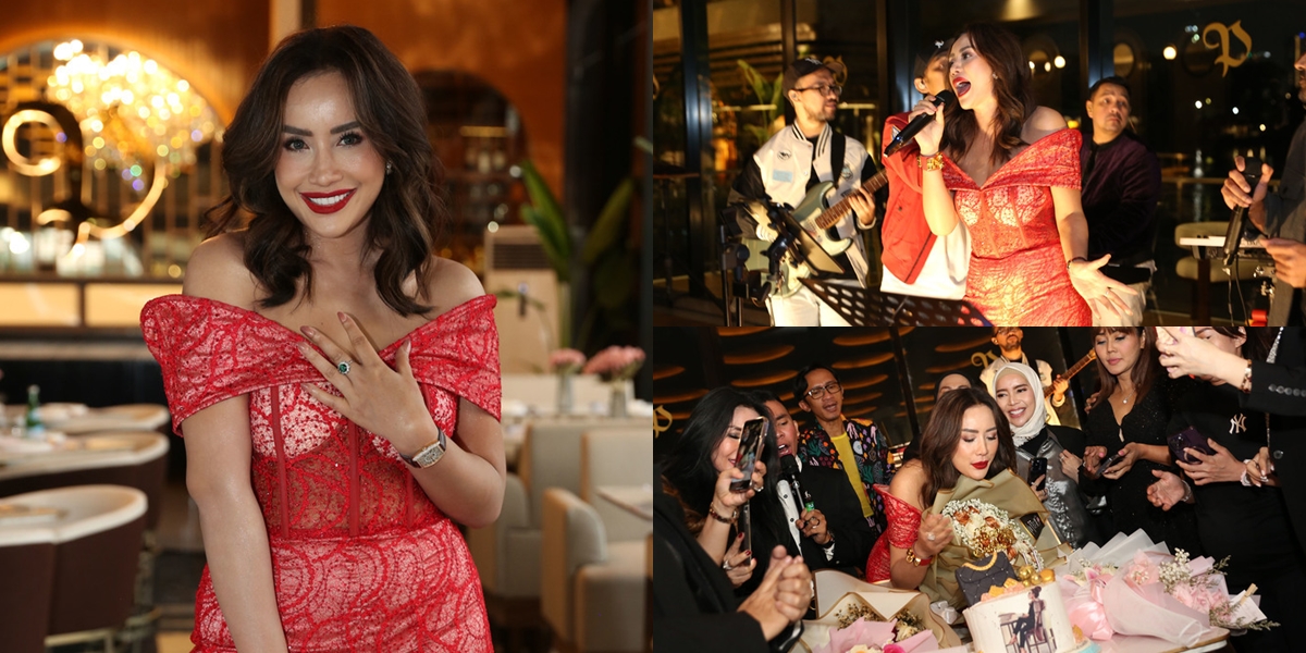 10 Pictures of Shinta Bachir's Luxurious 38th Birthday Party, Highlighted by a Hundred Million Rupiah Ring - Admits Many Men Approached Her