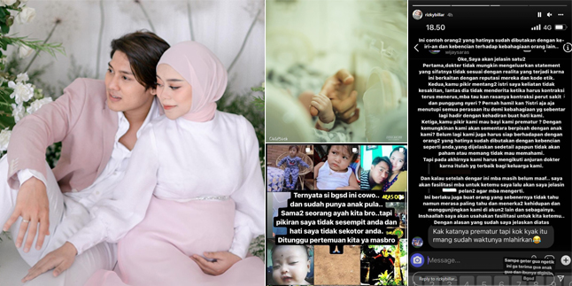 10 Portraits of Rizky Billar Going Mad After Lesti Gives Birth, Typing Until Shaking Hands